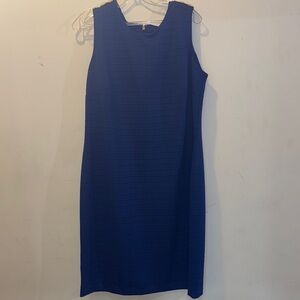 Elegant Blue Sleeveless Dress